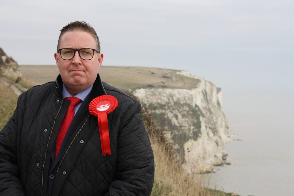 Lenny Rolles at the White Cliffs of Dover